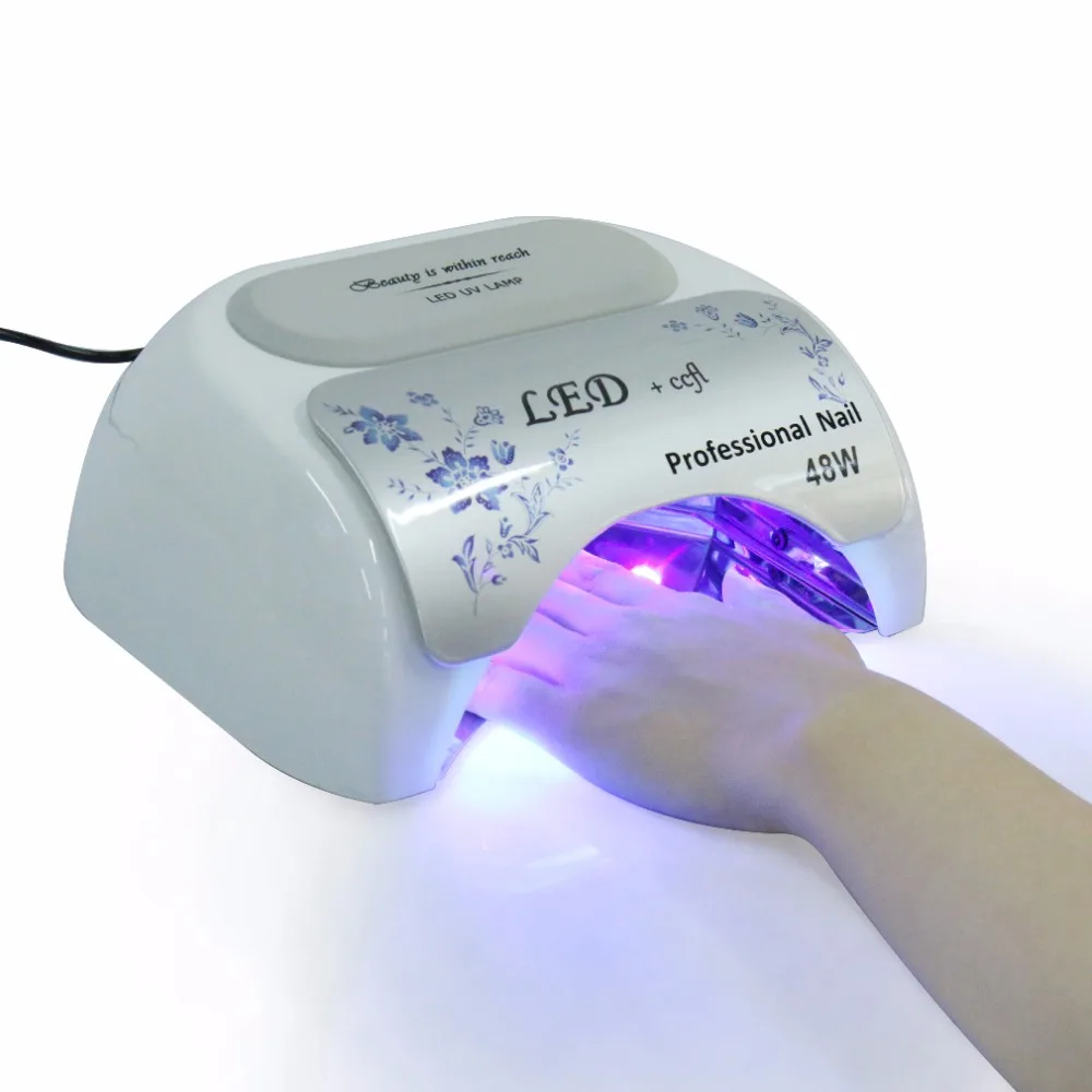 

48W Professional LED CCFL Nail Gel Dryer 10s/20s/30s Timer Sensor UV Gel Nail Polish Curing Art Light Lamp Salon