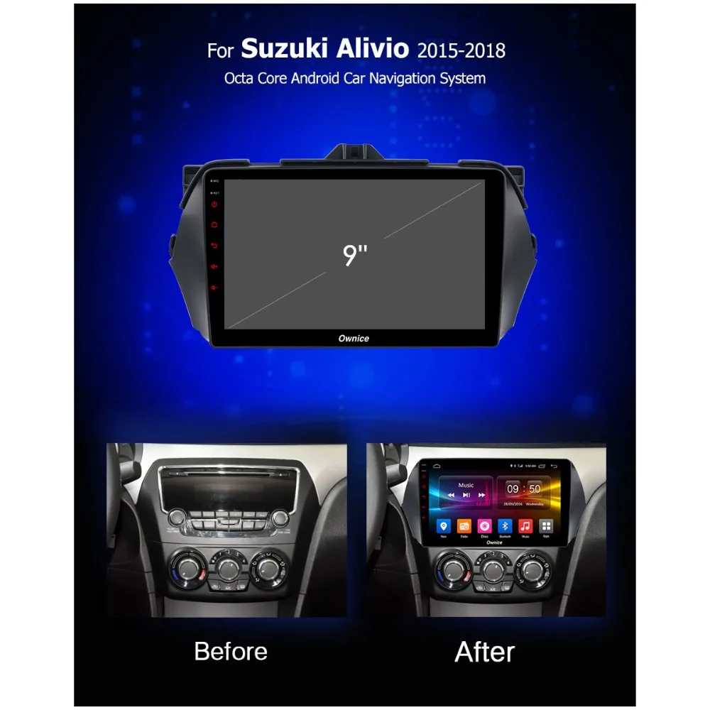 Best 9" IPS 8Core 4G+32G Android 9.0 Car DVD Radio GPS Multimedia Player For Suzuki Alivio Ciaz 2014 2015 2016 2017 2018 CarPlay DSP 1 Best 9" IPS 8Core 4G+32G Android 9.0 Car DVD Radio GPS Multimedia Player For Suzuki Alivio Ciaz 2014 2015 2016 2017 2018 CarPlay DSP 1