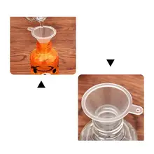 1 шт. маленькие прозрачные пластиковые воронки для косметических жидкостей, флакон для парфюмерного масла, Пустые контейнеры, набор инструментов для макияжа