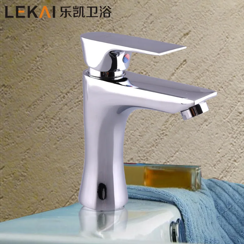 Factory direct sales basin copper faucet wash basin faucet electroplating Taiwan pot hot and cold mixed