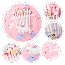 10 шт. милые розовые гелевые ручки с сердцем для девочек Kawaii розовое сердце 0,5 мм черная чернильная ручка для школы офиса канцелярские принадлежности инструмент для подписи