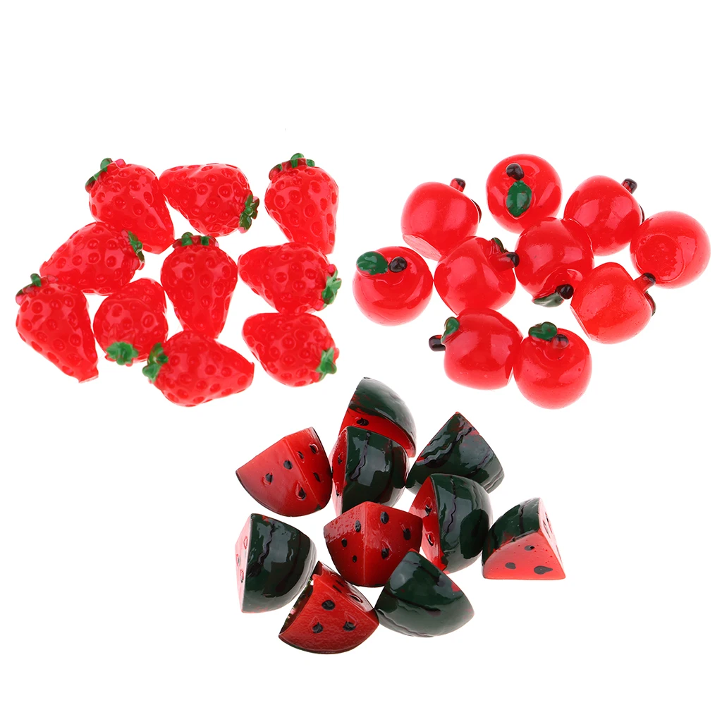 10pcs Simulation Fake Fruit Toys  miniature kitchen food toys  Suit for 1/12 miniature dollhouse  miniature kitchen food toys 