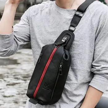 

071817 newhotstacy men single shoulder cross body small chest bag