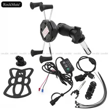 Per GoPro Macchina Fotografica di Azione/Supporto Del Telefono Mobile Per BMW S1000RR 2010-2017, HP4 2012-2014 Moto GPS Staffa di Montaggio/Caricatore USB