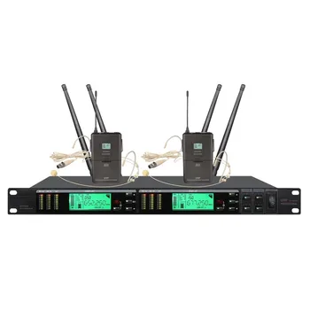 

Bolymic True diversity UHF Wireless mic system Headset Vocal microphone Professional for school,pro stage speech,wedding, Busine