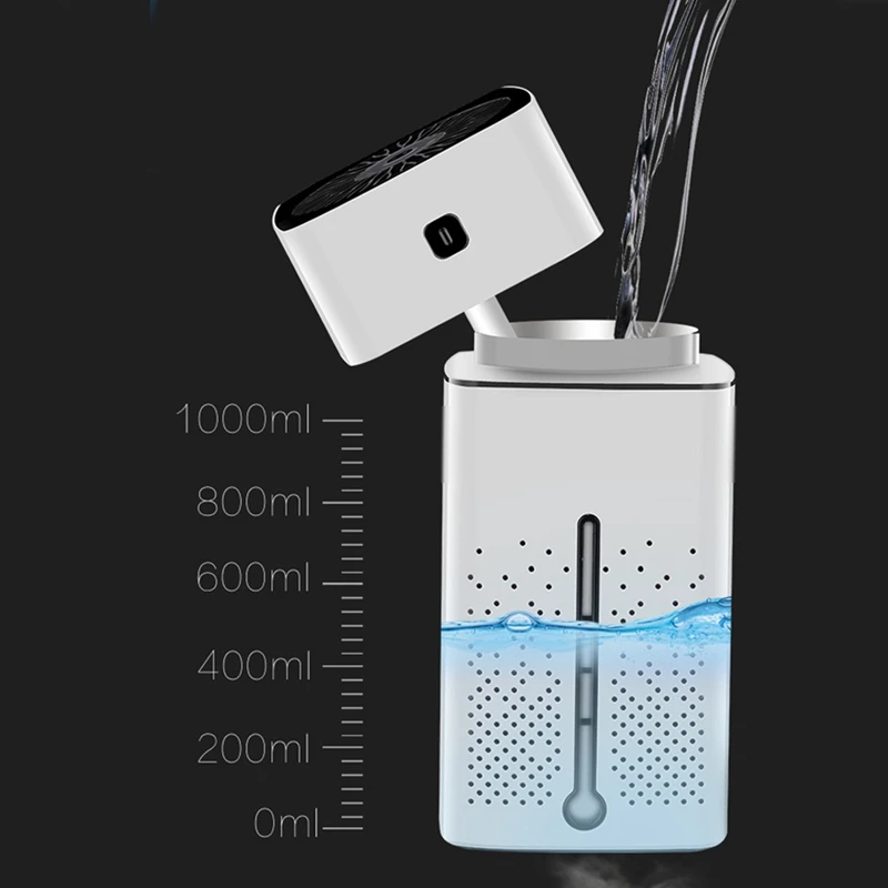 Online 1000Ml Luftbefeuchter Ultraschall Usb Diffusor Aroma Ätherisches Öl Led Nacht Licht Nebel Purifier Luftbefeuchter Weiß