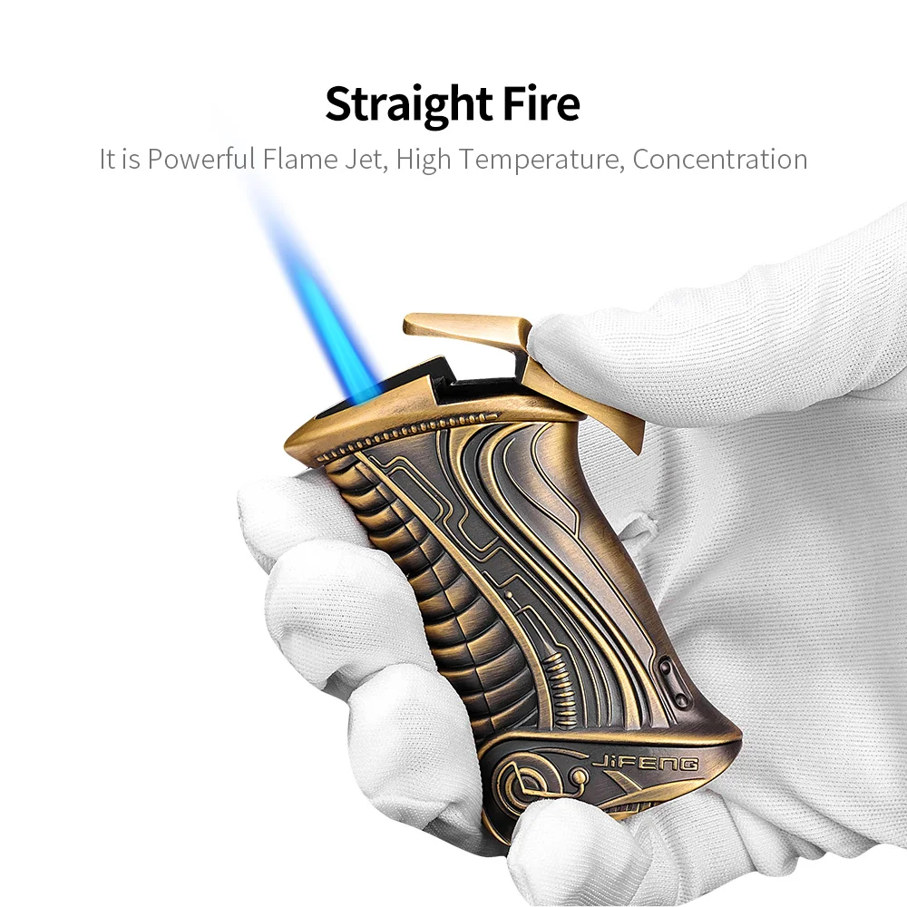

CIGARLOONG New Single Flame Cigar Lighter High Quality Luxury Cheap Cigar Torch Lighter JF-108