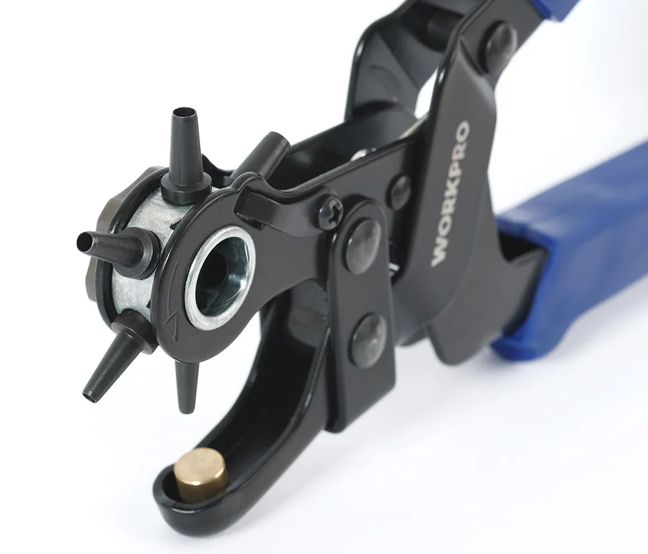 WORKPRO Hole Punching Pliers Watch Repair Tools Puncher for Watch band Card Paper Perforator 