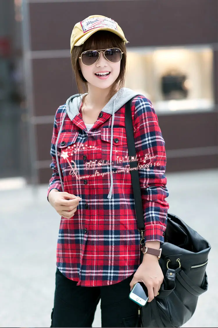 Girls checked shirt Layering is a great way to wear check shirts in winters. You can use sweaters, blazers, long coats or anything you like but the check shirts really brings them all together as well as some nice colours to the outfit. # Plus Size Girls. Plus size girls can look great in any outfit designed with check shirts but this style is surely the best.