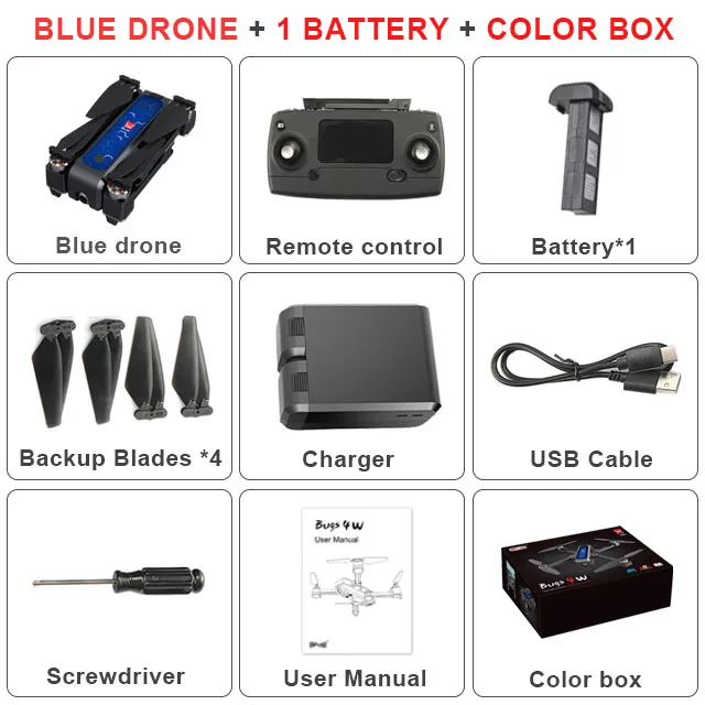 MJX Bugs 4W B4W gps бесщеточный складной Радиоуправляемый Дрон 5G Wifi FPV с камерой 2K анти-встряхивание оптического потока RC Квадрокоптер VS F11 - Цвет: 1Battery