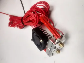 

1pcs Chimera 2 In, 2 Out Dual Extrusion all Metal V6 Hotend kit 1.75mm 12V/24V PT100 sensor