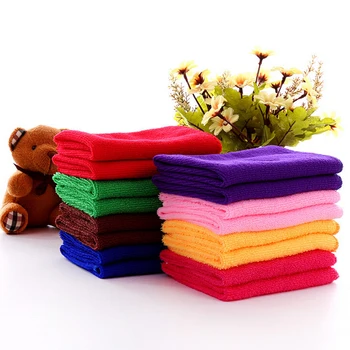 

10 Pieces / Batch 25 * 25 cm Microfiber Rag Kitchen Towel Cleaning Home Garden Quick Dry Cleaning Cloth Cleaning Tool