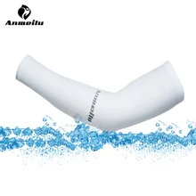 ANMEILU 2 шт. UPF40+ Мерил Рука Рукав Дышащий Эластичный Бег/Баскетбол/Бейсбол Рукава Руку Велоспорт Подогреватели руку Manguito