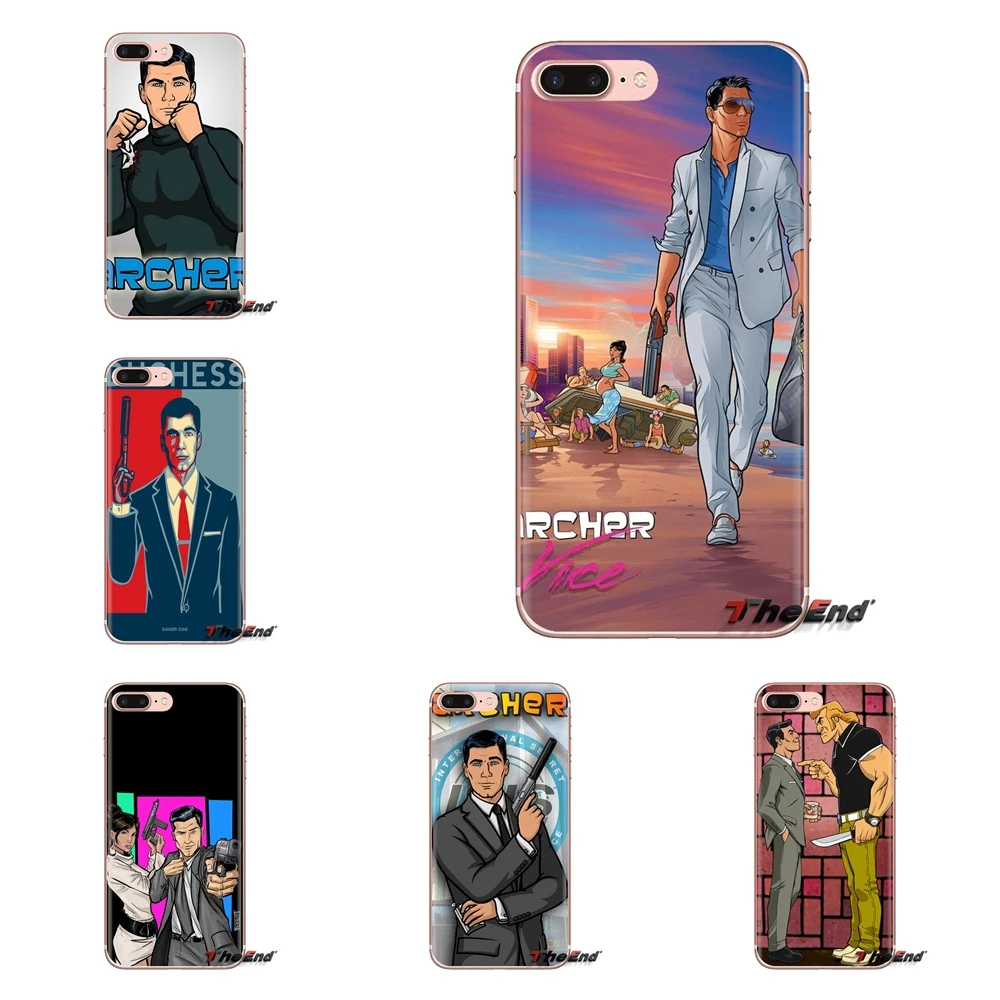 For iPod Touch Apple iPhone 4 4S 5 5S SE 5C 6 6S 7 8 X XR XS Plus MAX Transparent Soft Cases Covers Sterling Archer Of Isis Art |