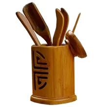 Креативный бамбуковый китайский чайный набор кунг-фу приборы для чайной церемонии Liujunzi чайный набор 6 шт S