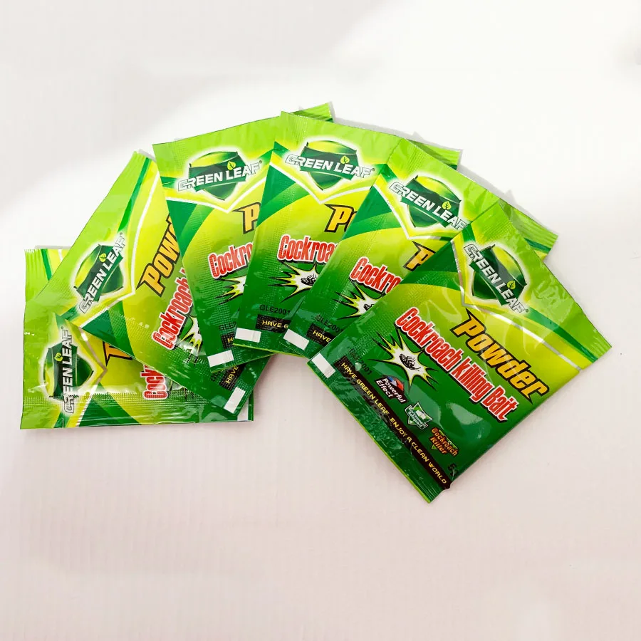 

10 PCS Green Leaf Powder Pest Control kill Cockroach Trap Medicine Cockroach Killing Pesticides Insecticides Effect Destroy Bait