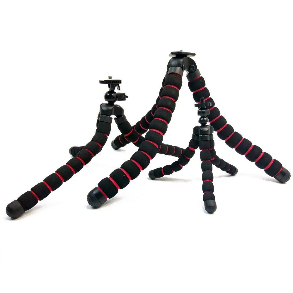 

Large Size Flexable Octopus Tripod with Holder Gorillapod Monopod for Gopro SJCAM Yi 4K Nikon Canon Fuji d5200 DSLR Camera