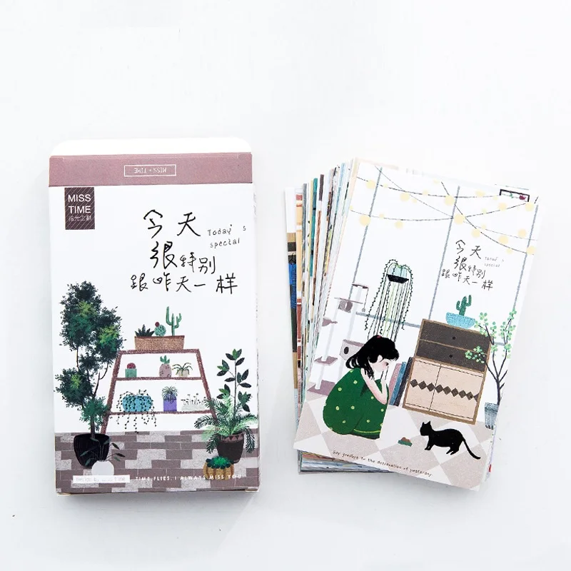 

30Sheets/Set Today is Special Hand Painted Postcard /Greeting Card/Wish Card/Christmas and New Year gifts