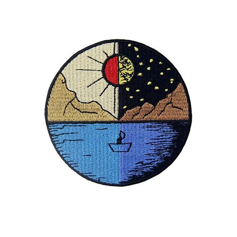 Нашивка С Вышивкой НЛО в дикой природе аппликация для вышивания с помощью утюга