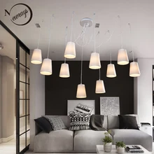 Por Large Lamp Shades Lots From Ship From Us Modern Fashion Large Spider Braided Chandeliers White Black Fabric Shades 10 Lights Hanging Cers Ceiling Lamp Living Room