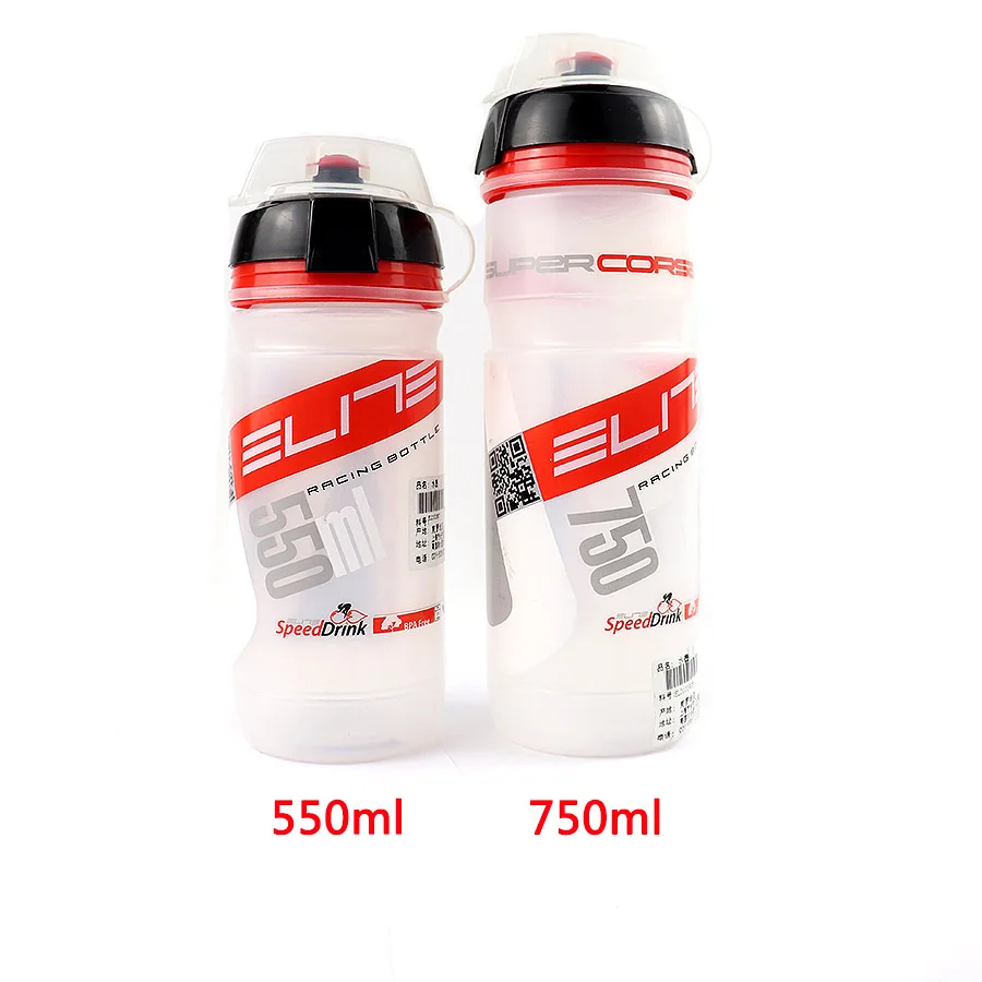 

shimano sub-brand ELITE Professional Cycling water bottle transparent resin material plastic 550ML 750ml 1L bicycle water bottle