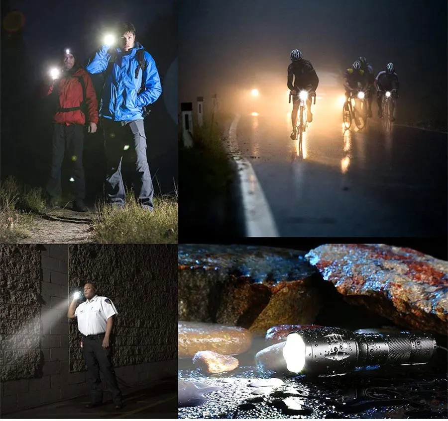 High Quality LED Flashlight XML T6 Linterna Torch 1600LM Waterproof Outdoor Camping Powerful Led Flashlights 5 Modes Dimmable (13)