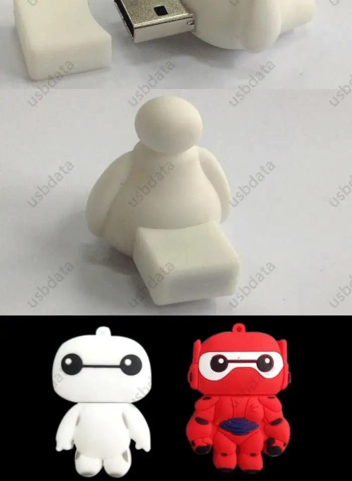 Робот Baymax USB флэш-накопитель 128 ГБ 512 1 ТБ 2 ТБ флэш-накопитель 64 Гб Memroy запоминающее Usb 3,0 внешний накопитель флешка, подарок