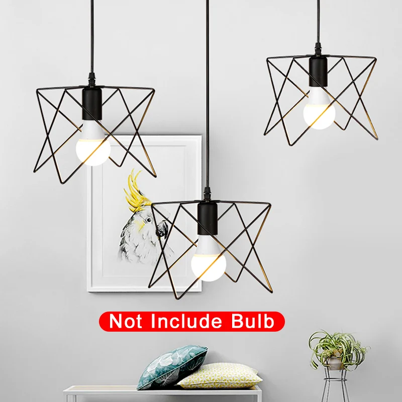 

Nordic Pendant Light Iron Pendant Light E27 Metal Hanging Lamp Scandinavian HangLamp Dinning Room Hanging Lamp Minimalist