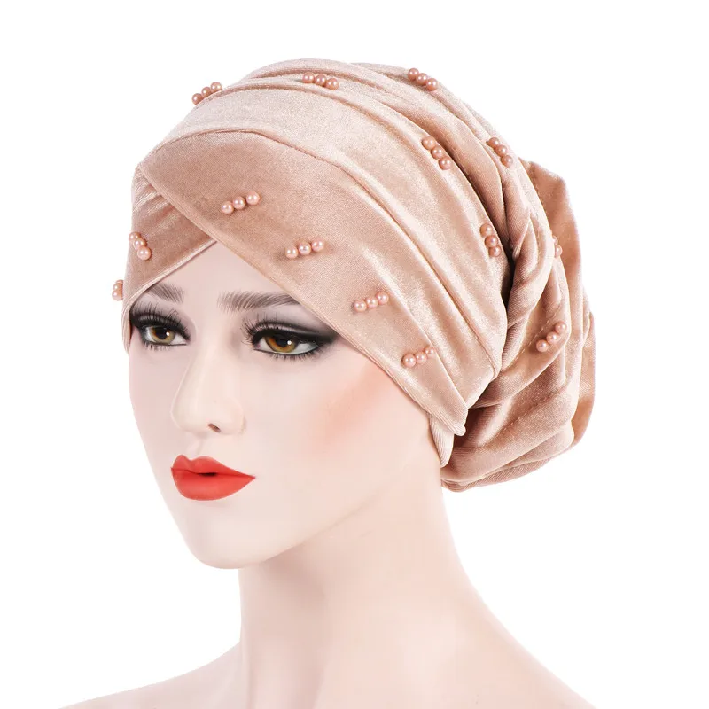 

Turban Hijab Caps Muslim Hijab Caps Muslim For Women Musulman Hijab Beading Inner Wrap Cap turbantes cabeza para las mujeres