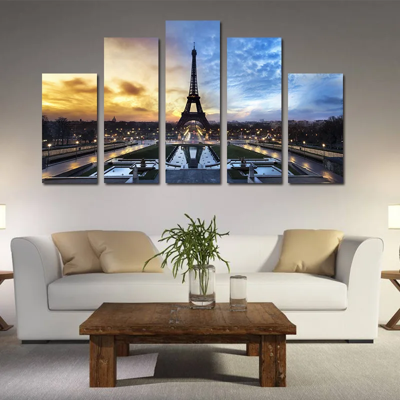 

Paris Tower Poster Wall Art Canvas Painting Nordic Wall Pictures for Living Room Kids Room Decor Decoration Picture Art Print