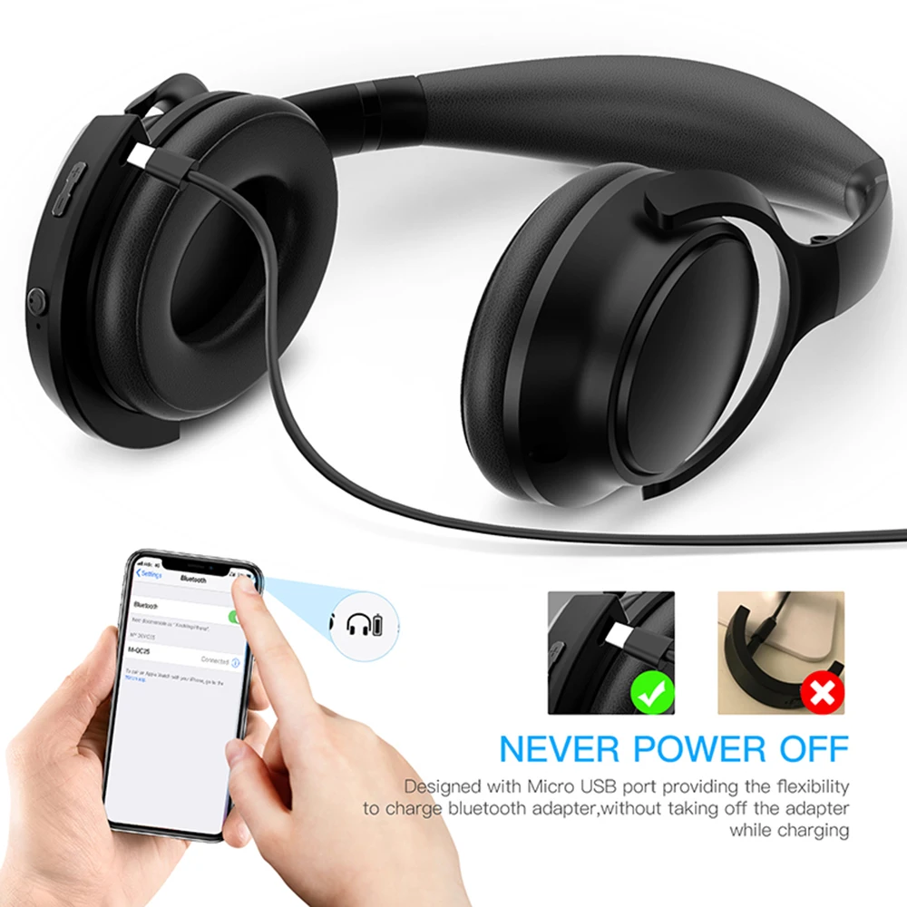 Portable Wireless Bluetooth Adapter for Bose SoundTrue 2 Bluetooth Receiver for Bose SoundTrue Around Ear Headphones II