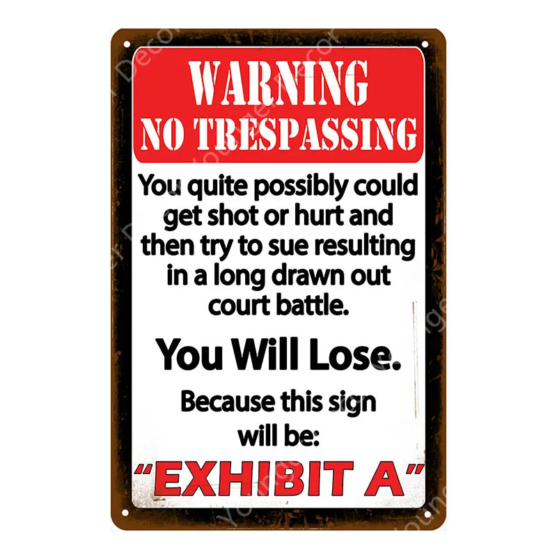 Предупреждение ющие знаки предупреждение неправильный способ металлический плакат опасности высокий Volatge вывеска для паба Бар Кафе домашний декор винтажная настенная доска - Цвет: YD5772G
