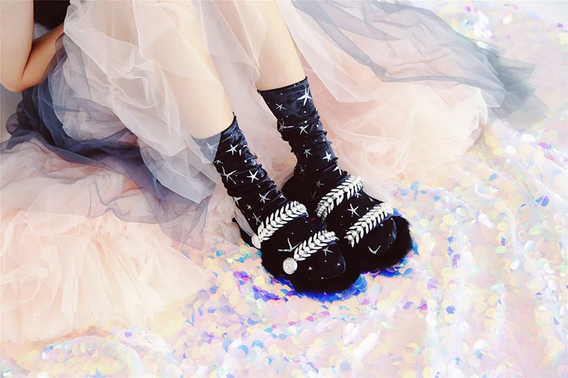 [COSPLACOOL] блестящие звезды, теплые цветные блестящие носки для женщин, осень/зима, забавные носки, эластичные, Meias Heap Sokken