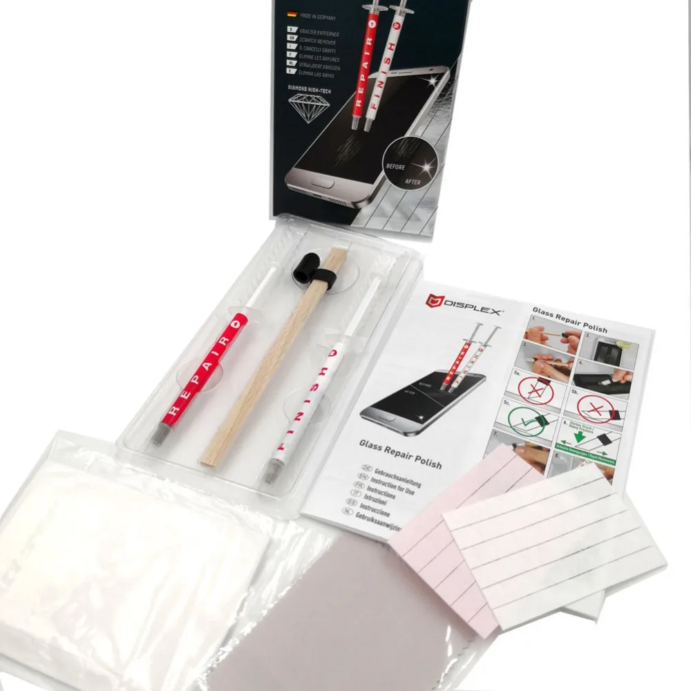 Германия DISPLEX средство для удаления царапин стекло Ремонт Полировка ...
