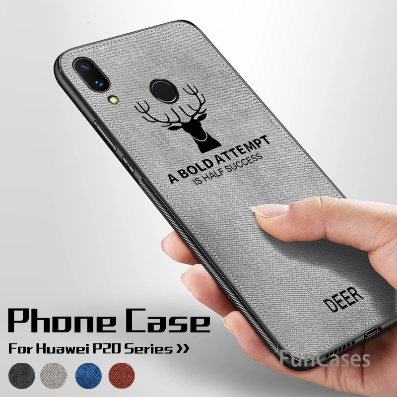 Мягкий чехол из ТПУ для телефона Huawei P20 P 20 lite Pro Nova 3e Hauwei P20lite тканевый | Мобильные