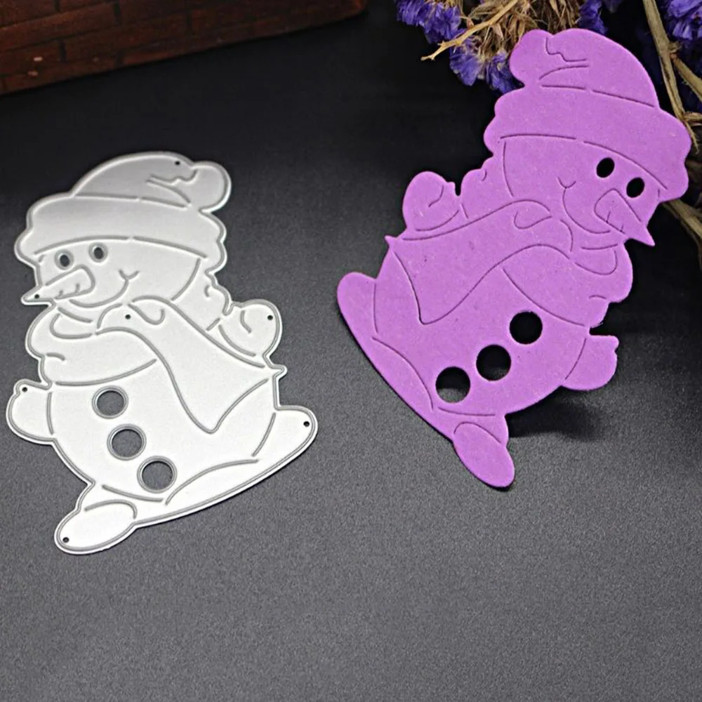 

DIY Scarf Snowman Cutting Dies Stencils Scrapbooking Album Embossing Paper Metal
