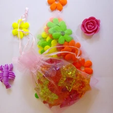 100 шт 10*15 см розовая подарочная Сумка из органзы стенд для ювелирных украшений сумка на шнурке для браслетов/ожерелье/сумка из пряжи