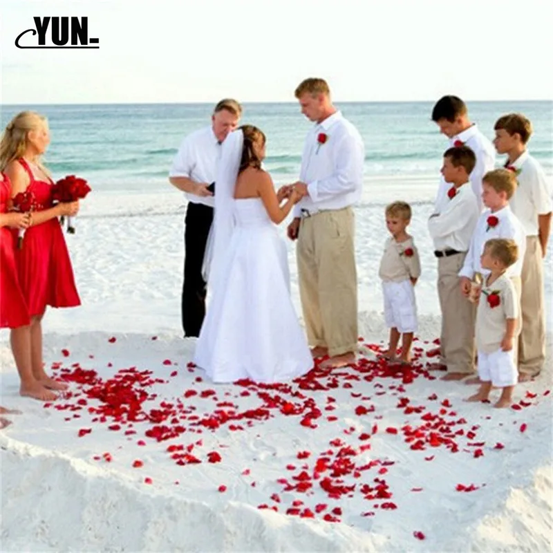 Hot Wholesale 100pcslot Atificial Petals Flowers Wedding Decorations Wedding Rose Petals Flower 7DYQ005  (18)