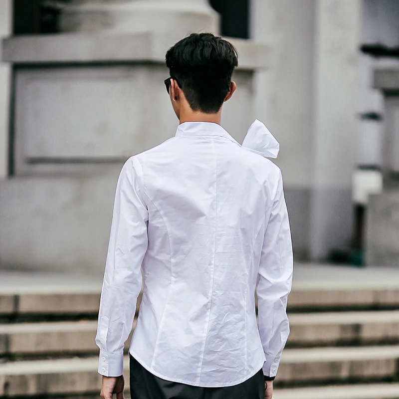 2022 Large bow tie casual shirt for men 