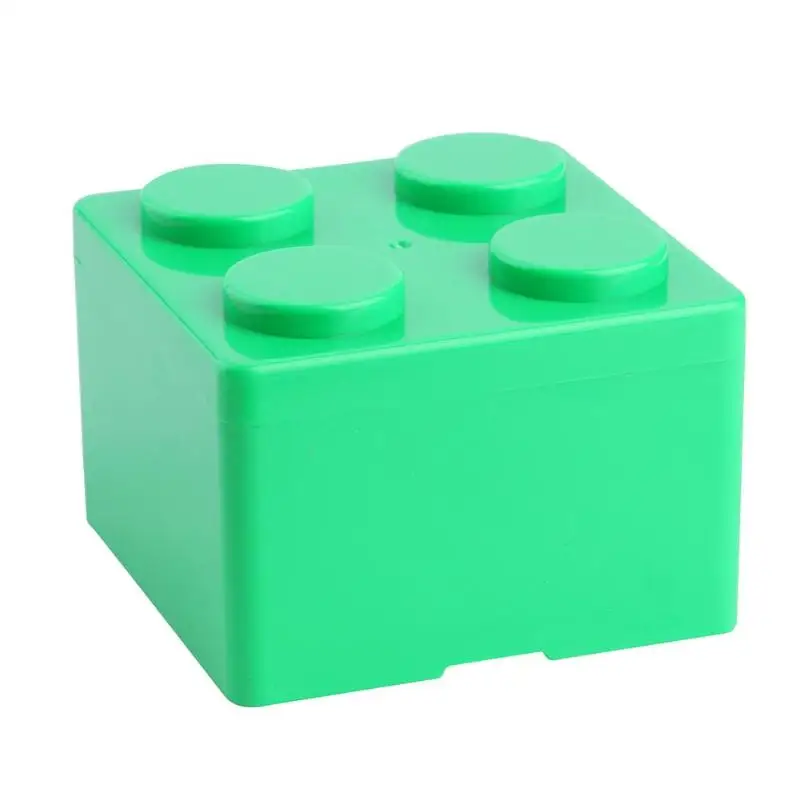 Креативный DIY пластиковый строительный блок в форме коробки для хранения Экономия пространства Противоскользящий чехол офисный Настольный органайзер Удобная уборка - Цвет: 2