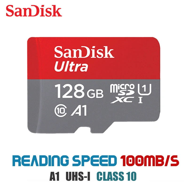 Оригинальная карта micro sd sandisk 16 ГБ 32 ГБ 64 ГБ 200 ГБ карта памяти micro sd 128 ГБ 256 Гб класс 10 - Емкость: A1 128G