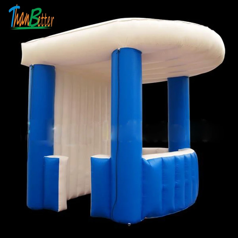 

durable inflatable candy floss/kiosk bar, inflatable treat shop, vendor space with foldable curtain for party