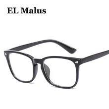 [EL Malus] квадратная оправа, очки, синий светильник, блокирующие очки, защита от синего излучения, линзы для женщин и мужчин, ретро, черный, синий, загар, оттенки