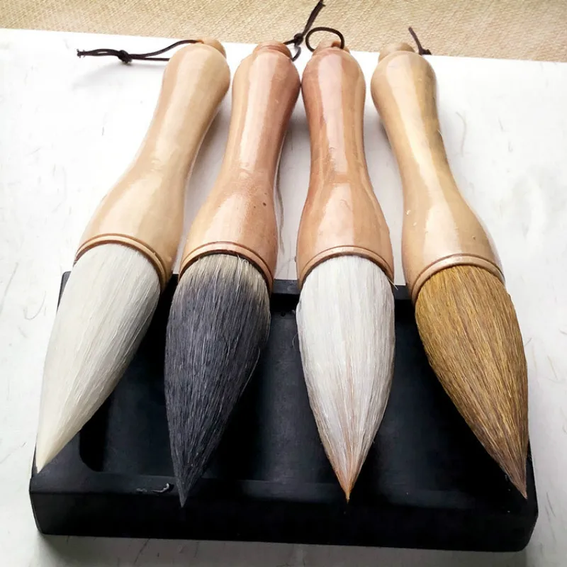 Extra Large Professional Chinese Traditional Hopper-shaped Brush Landscape Painting Calligraphy Brush Couplet Calligraphy Pen Extra Large Professional Chinese Traditional Hopper-shaped Brush Landscape Painting Calligraphy Brush Couplet Calligraphy Pen