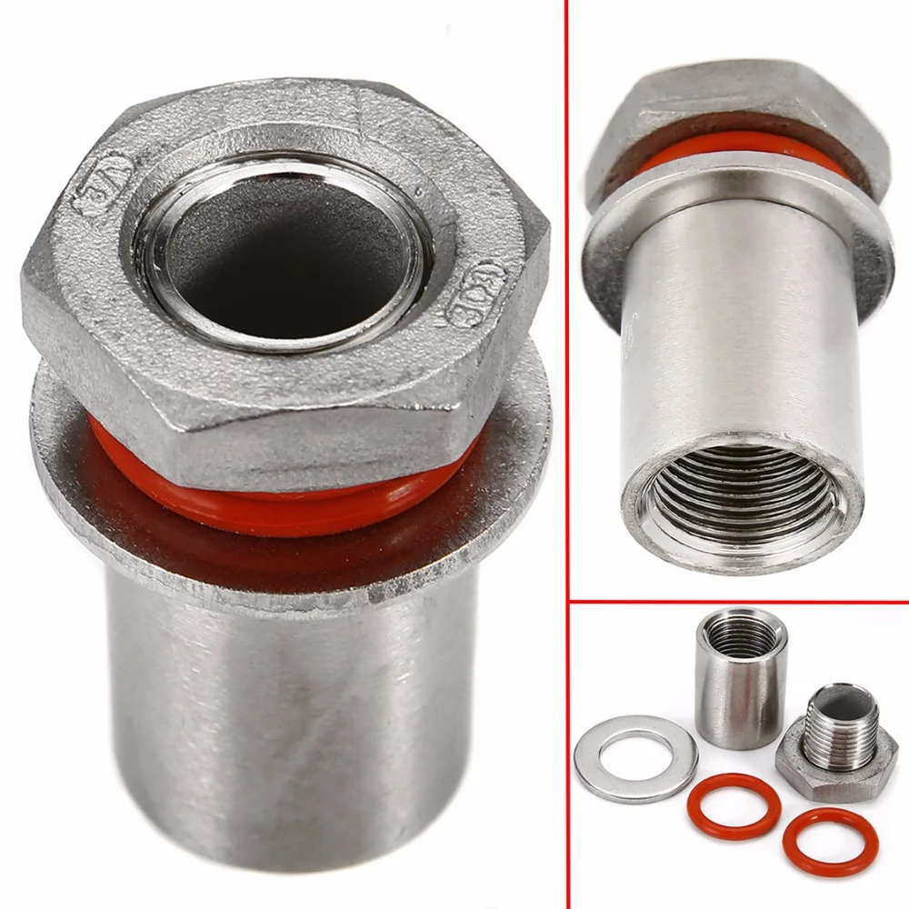 

1/2" NPT Stainless Steel Homebrew Weldless Bulkhead Fitting for Kettle/Keg Cooler Valve Thermometer Mayitr