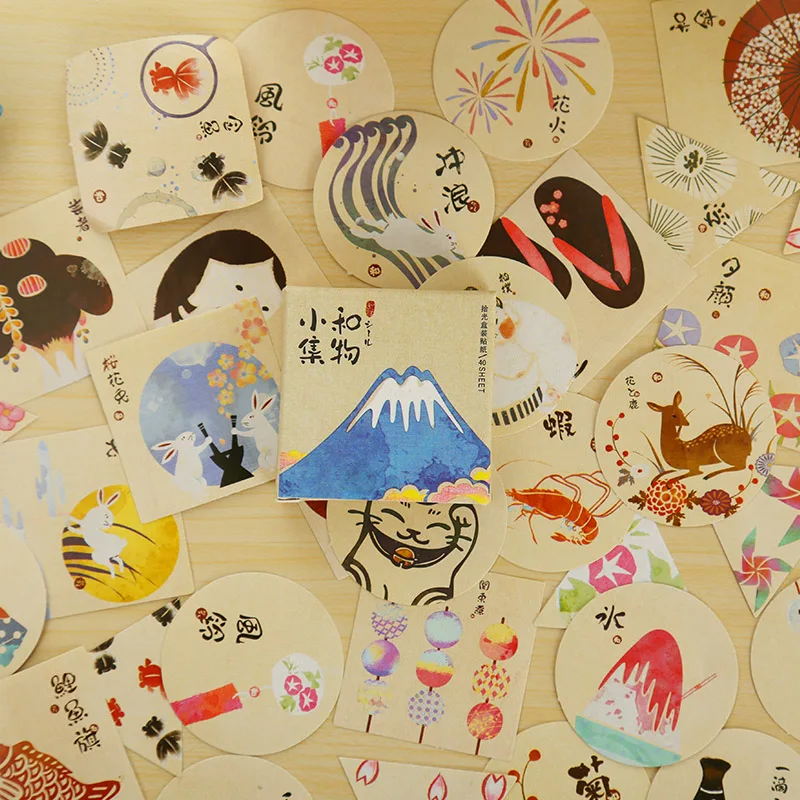 

40 Pcs/pack Mini Japanese Elements Collection Paper Sticker Decoration Diy Ablum Diary Scrapbooking Label Sticker