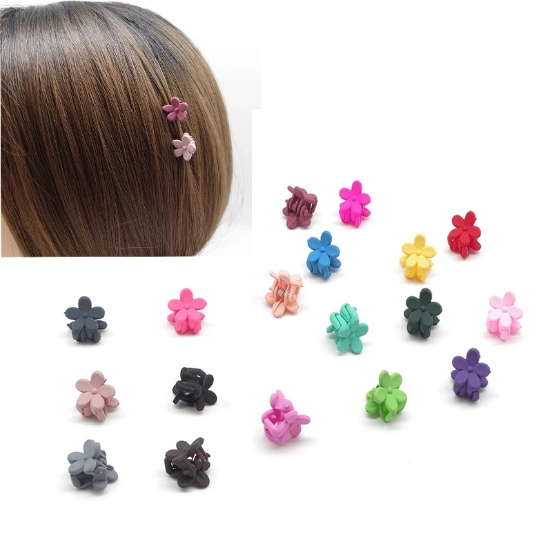 

New Fashion Baby Girls Small Hair Claw Cute Candy Color flower Hair Jaw Clip Children Hairpin Hair Accessories