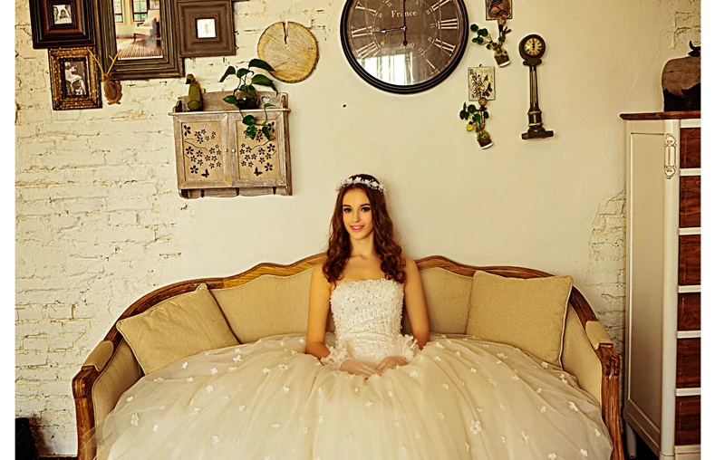 Халат de soiree casamento vestido de noiva повязка с изображением цветов бисер Свадебное бальное платье Мать невесты платья для женщин