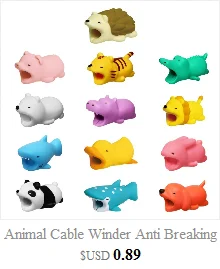 Animal Cable Winder анти-ломающийся защитный чехол для фигуры USB кабель для передачи данных USB кабель для зарядного устройства кабель для наушников Защитный рукав