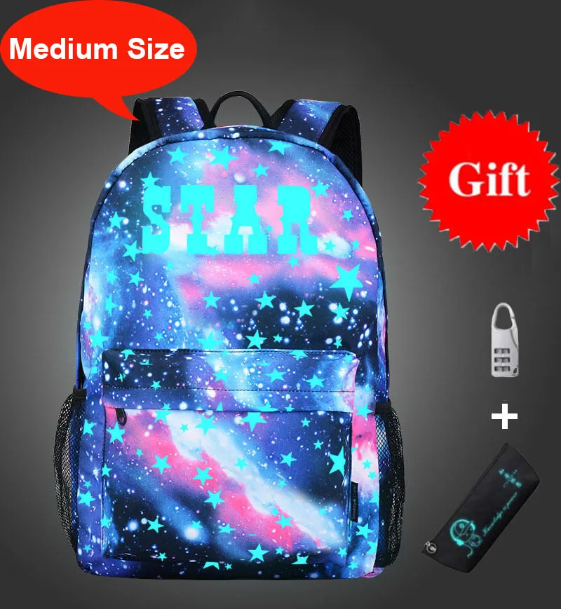 Светящийся рюкзак с принтом, Детский рюкзак для девочек и мальчиков, школьный рюкзак для начальной школы, детский школьный рюкзак - Цвет: style 21 medium size